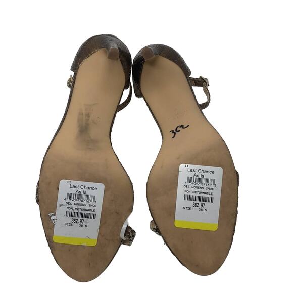 Zara Sandals Gold Snakeskin - Picture 9 of 9